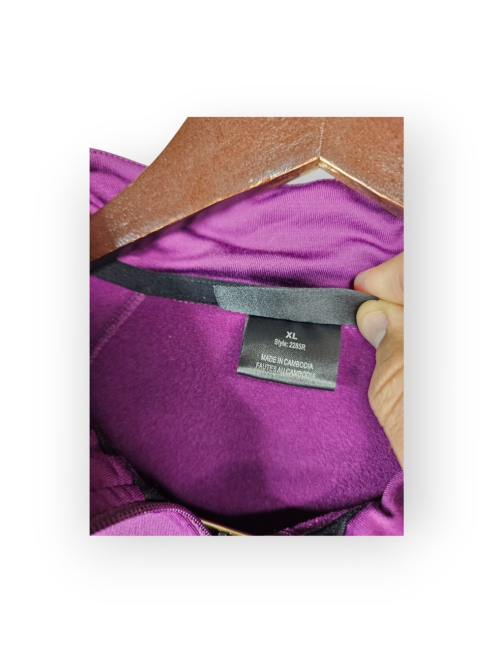 Boulder Gear Dashing Quarter-Zip Performance Fleece Purple XL - Picture 5 of 6